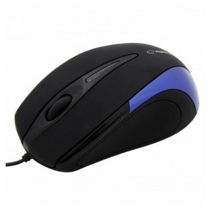 MOUSE OTTICO 3D WIRED CON FILO USB ESPERANZA SIRIUS NERO/BLU