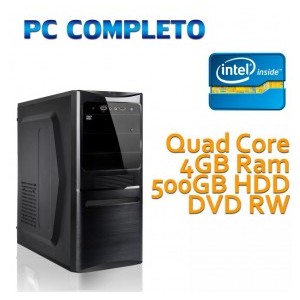 COMPUTER DESKTOP INTEL QUAD CORE/4GB/500GB