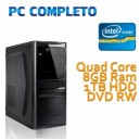 COMPUTER DESKTOP INTEL QUAD CORE/8GB/1TB