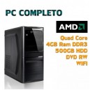 COMPUTER DESKTOP AMD QUAD CORE/4GB/500GB/WIFI