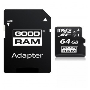 MICRO SD UHS GOODRAM 64GB CLASSE 10 + ADATTATORE SD