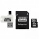 GOODRAM ALL IN ONE MICRO SD 32GB CLASSE 10 + LETTORE CARD OTG USB + ADATTATORE SD