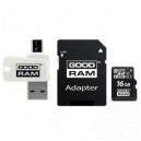 GOODRAM ALL IN ONE MICRO SD 16GB CLASSE 10 + LETTORE CARD OTG USB + ADATTATORE SD