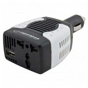 INVERTER ESPERANZA DA AUTO USB 75W BIANCO